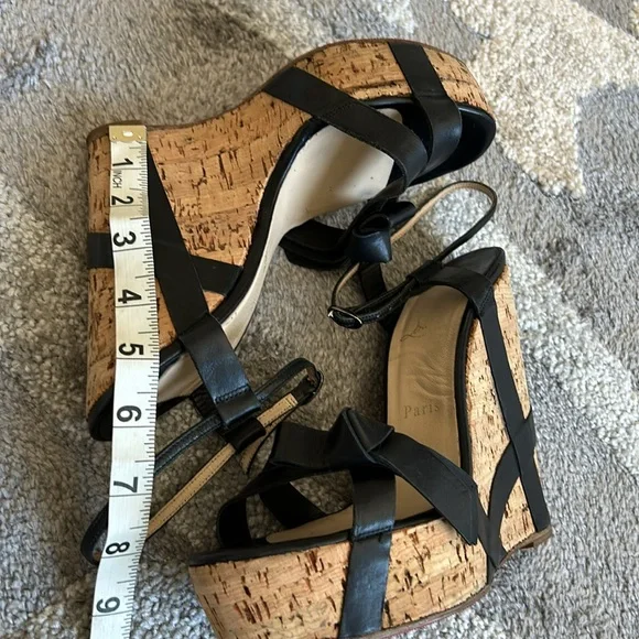 🌹Christian Louboutin Miss Cristo 140      Wedge Heel 🌹 - Picture 11 of 13